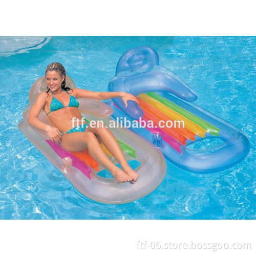 2016 New Most Popular Colorful Air Mattress Water Inflatable Floating Row